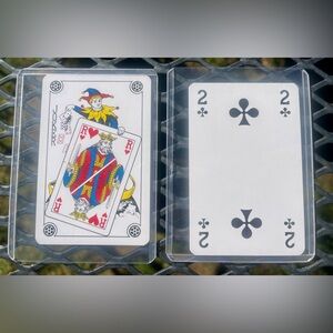 Louis Vuitton Foundation Set of 2 Playing Cards Joker & 2 of Spades in Covers